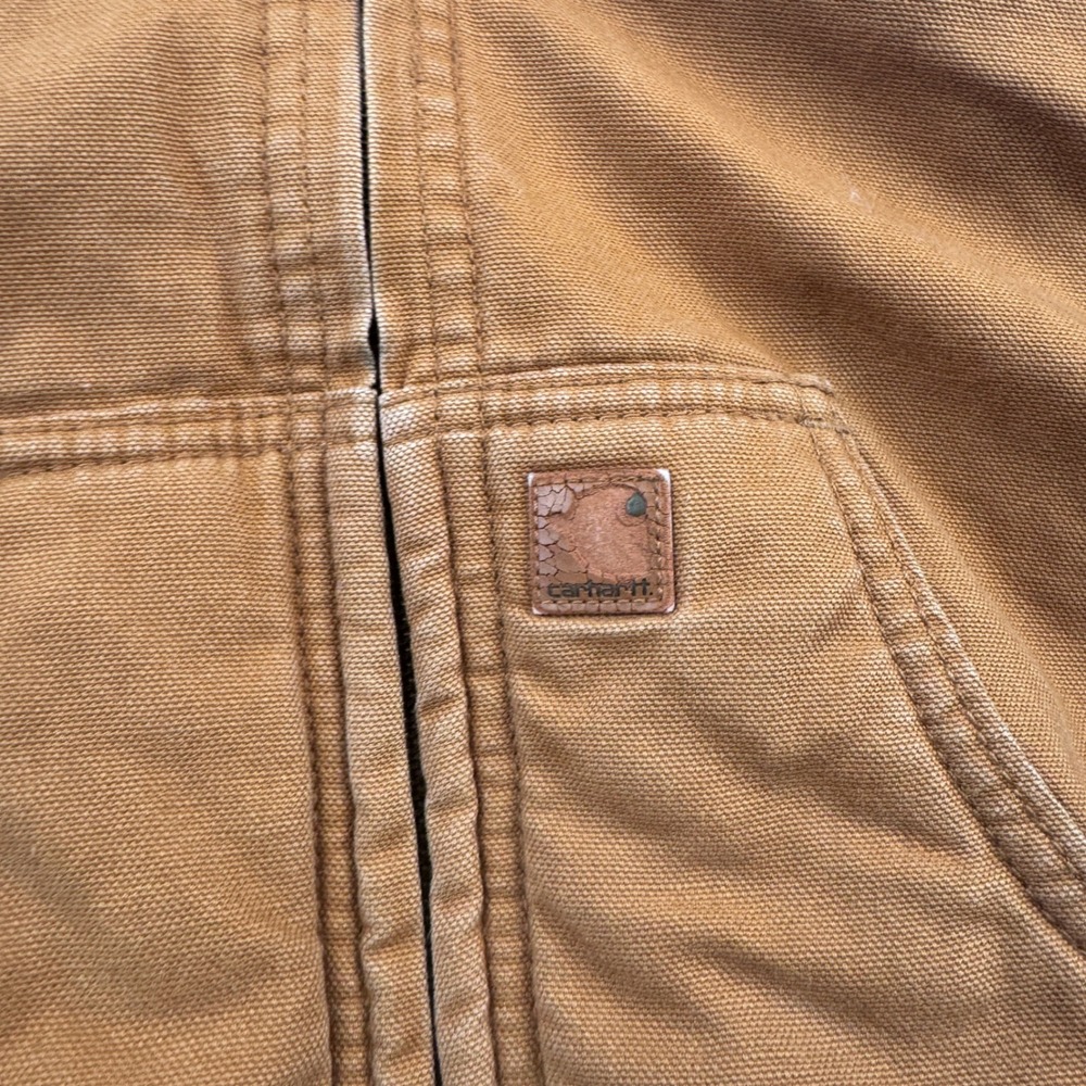 Carhartt Toddler 3T Full Zip Hooded Brown Jacket Distressed Brown - Picture 3 of 6